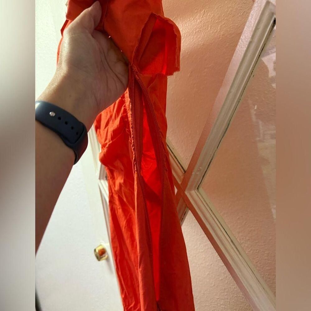 Saunders Red Ruched Shirt Dress - Picture 5 of 8